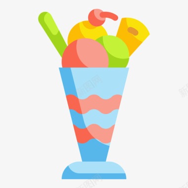 冰淇淋生日派对10平装图标图标
