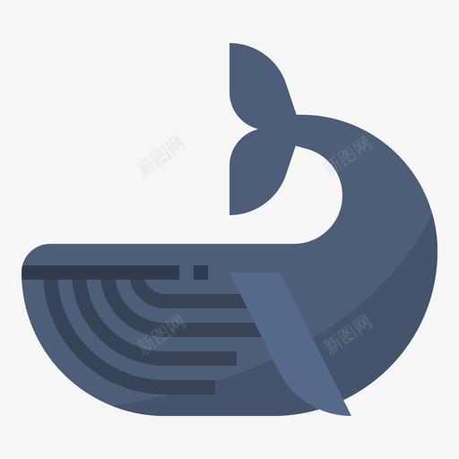 鲸鱼塑料污染2扁平图标svg_新图网 https://ixintu.com 塑料 扁平 污染 鲸鱼