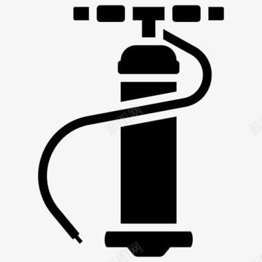 空气泵压缩空气空气检查器图标图标