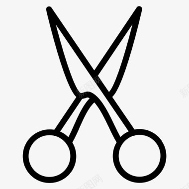 剪刀理发师裁缝图标图标