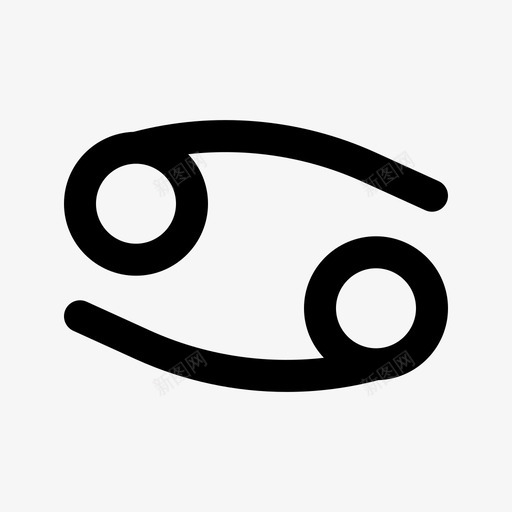 癌症占星术5直系图标svg_新图网 https://ixintu.com 占星术 癌症 直系