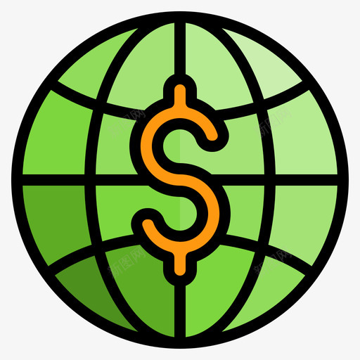 全球金融169线性颜色图标svg_新图网 https://ixintu.com 全球 线性 金融 颜色