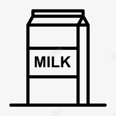 牛奶农业68线性图标图标
