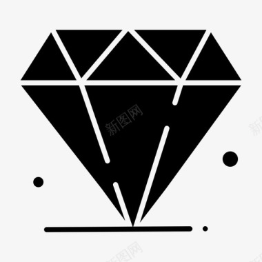 钻石珠宝狂欢节图标图标