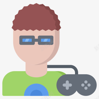 游戏玩家电子游戏13平板图标图标