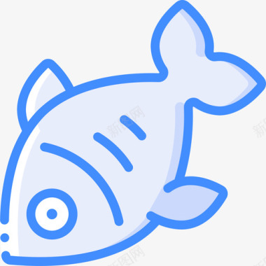 鱼钓鱼37蓝色图标图标