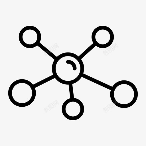 化学教育分子图标svg_新图网 https://ixintu.com 分子 化学 教育 科学
