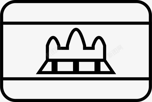 柬埔寨国旗khm国家图标svg_新图网 https://ixintu.com khm 世界 国家 国旗 圆形 柬埔寨 简化