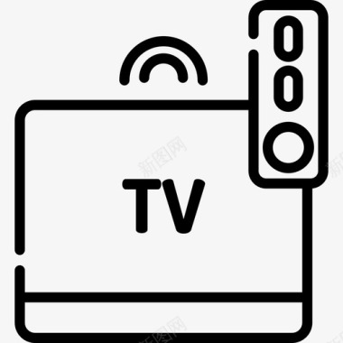 智能电视互联网技术21线性图标图标