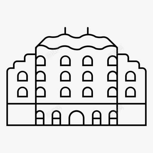 casamila巴塞罗那catanolia图标svg_新图网 https://ixintu.com 大厦 巴塞罗那 教育 欧洲 西班牙 设备