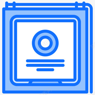 Cpu计算机54蓝色图标图标