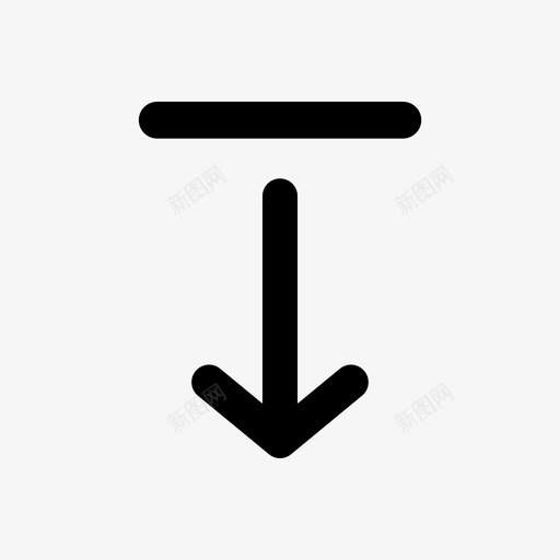 降级下线图标svg_新图网 https://ixintu.com 下拉 下线 下载 图标 箭头 降级