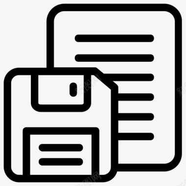 文件存储软盘软驱图标图标