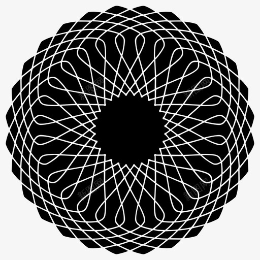 抽象的花抽象的花曼陀罗图标svg_新图网 https://ixintu.com 创意 圆形 抽象 曼陀罗 花集 莲花 螺旋形 设计