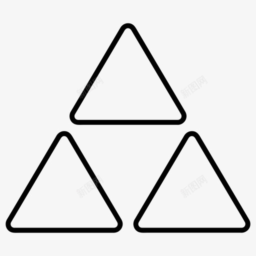 金字塔商业金融图标svg_新图网 https://ixintu.com 三角形 商业 图标 基本 增长 尺寸 所有 金字塔 金融