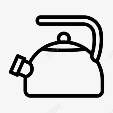 水壶厨房茶壶图标图标