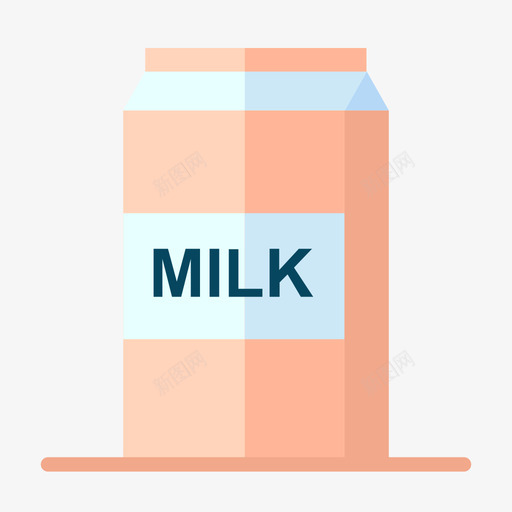 牛奶农业71平坦图标svg_新图网 https://ixintu.com 农业 平坦 牛奶