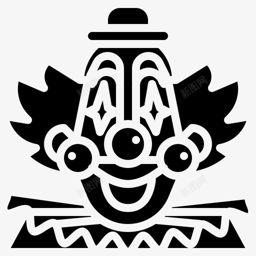 小丑嘉年华马戏团图标svg_新图网 https://ixintu.com 嘉年华 图标 实心 小丑 微笑 服装 马戏团