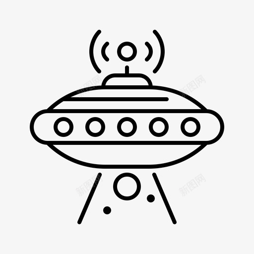 不明飞行物空间148直线图标svg_新图网 https://ixintu.com 不明飞行物 直线 空间