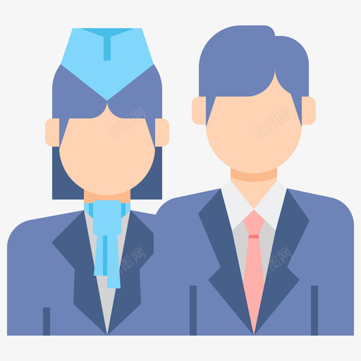 机组人员航空公司3单位图标svg_新图网 https://ixintu.com 单位 机组人员 航空公司