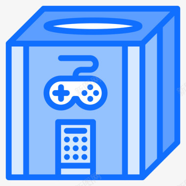 战利品箱电子游戏14蓝色图标图标