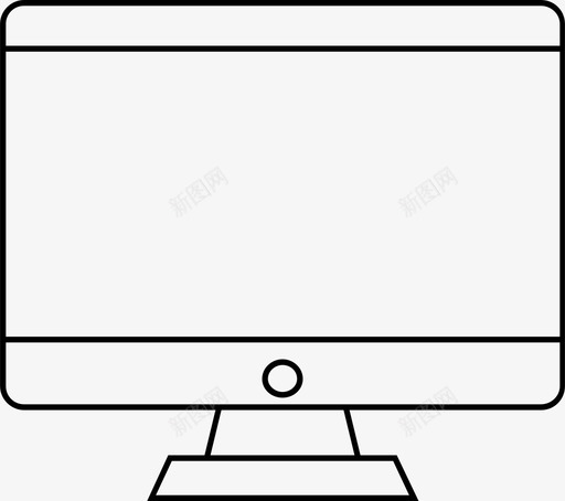 电脑桌子mac电脑图标svg_新图网 https://ixintu.com mac 屏幕 显示器 桌子 电脑