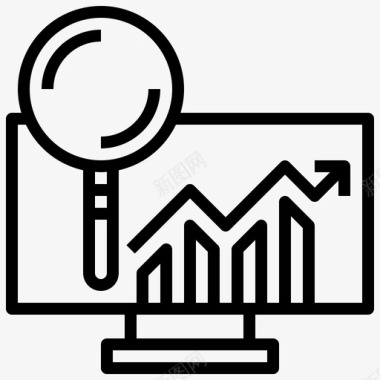 市场调查分析市场营销图标图标