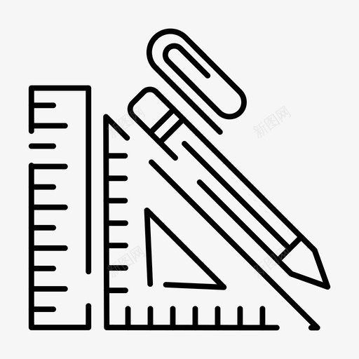 规模建设铅笔图标svg_新图网 https://ixintu.com 2月 v3 建设 收集 界面 直尺 维修 网络 规模 铅笔