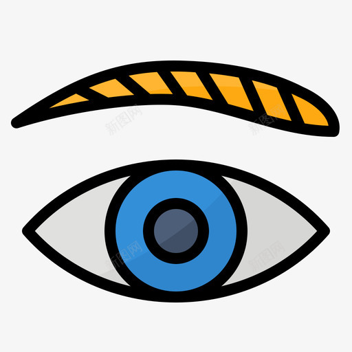 眼睛spa31线性颜色图标svg_新图网 https://ixintu.com spa 眼睛 线性 颜色