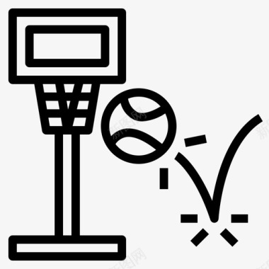 篮球运动儿童图标图标