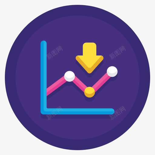 插补大数据52扁平圆形图标svg_新图网 https://ixintu.com 圆形 大数 扁平 插补 数据