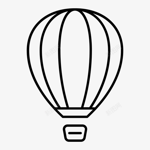 气球交通工具图标svg_新图网 https://ixintu.com 交通工具 气球