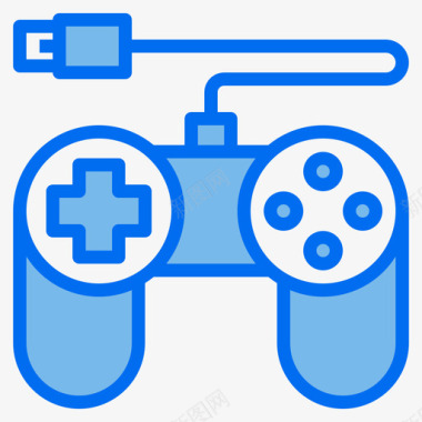 游戏控制器gadget21蓝色图标图标