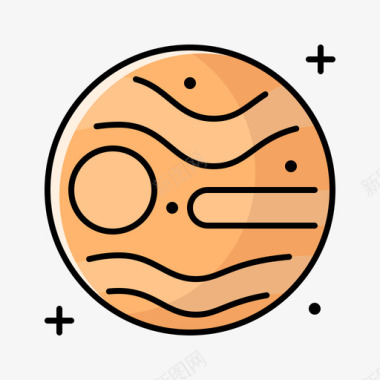 金星149号太空线性颜色图标图标