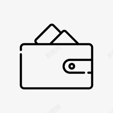 钱包卡片商业图标图标