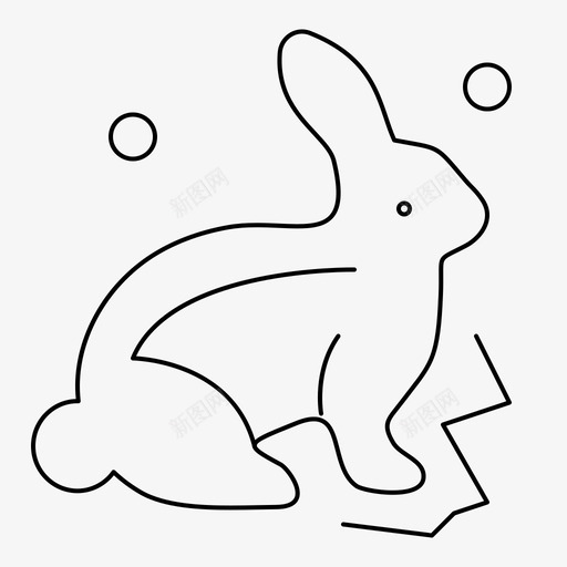 兔子复活节自然图标svg_新图网 https://ixintu.com 伊斯特 兔子 复活节 快乐 提恩 比特 罗比特 自然