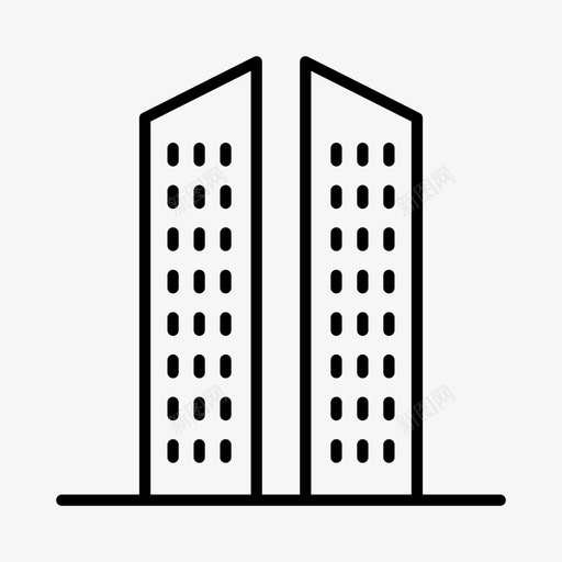 建筑城市办公室图标svg_新图网 https://ixintu.com 办公室 城市 城市发展 城镇 建筑