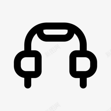 耳机vr8线状图标图标