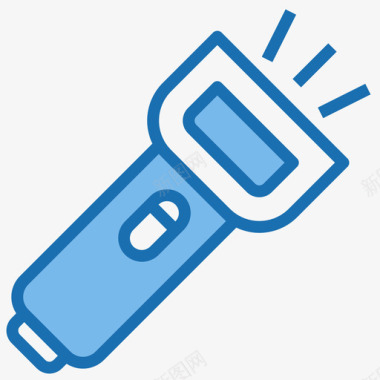 手电筒旅行工具3蓝色图标图标