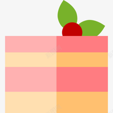 蛋糕块快餐88平的图标图标