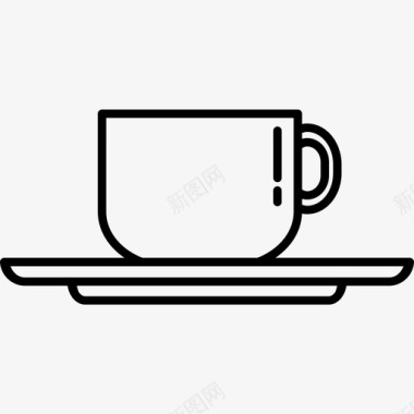 咖啡自助餐厅杯子图标图标