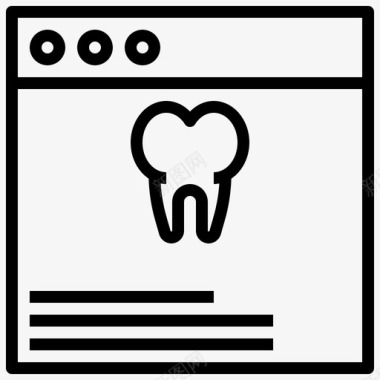 牙科服务在线牙科护理牙医图标图标