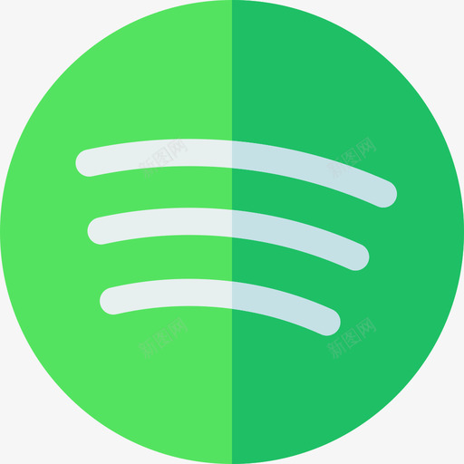 Spotify社交网络23扁平图标svg_新图网 https://ixintu.com Spotify 扁平 社交 网络