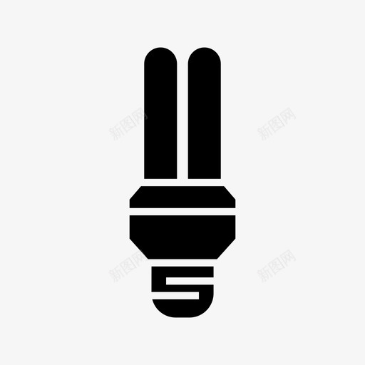 荧光灯泡能源节能器图标svg_新图网 https://ixintu.com 充满 灯泡 照明 环境 生态 能源 能量 节能 荧光 荧光灯