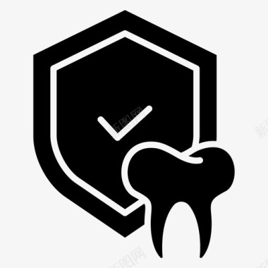 牙科保险保险53字形图标图标