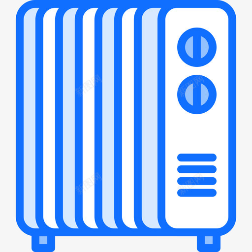 46装置蓝色加热器图标svg_新图网 https://ixintu.com 加热器 蓝色 装置