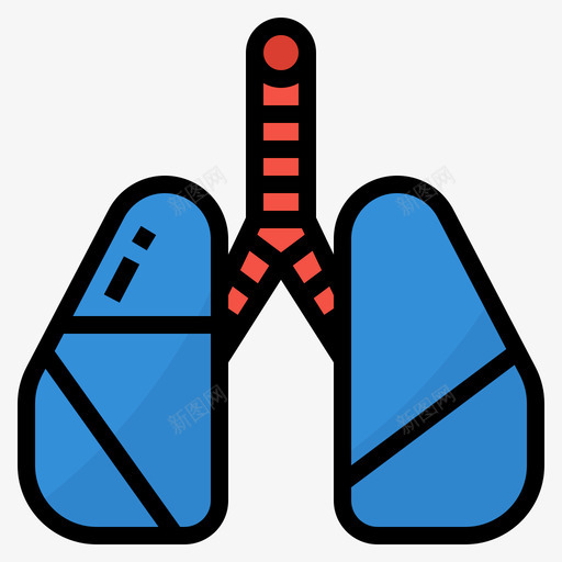 器官空气污染3线性颜色图标svg_新图网 https://ixintu.com 器官 空气污染 线性 颜色