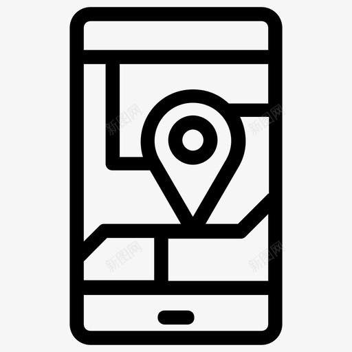移动定位地图定位地图导航图标svg_新图网 https://ixintu.com ab 地图 定位 导航 引脚 旅程 测试 用户 移动 精确 线图