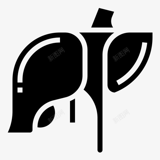 肝脏腹部解剖学图标svg_新图网 https://ixintu.com 人体 器官 新陈代谢 肝脏 腹部 解剖学