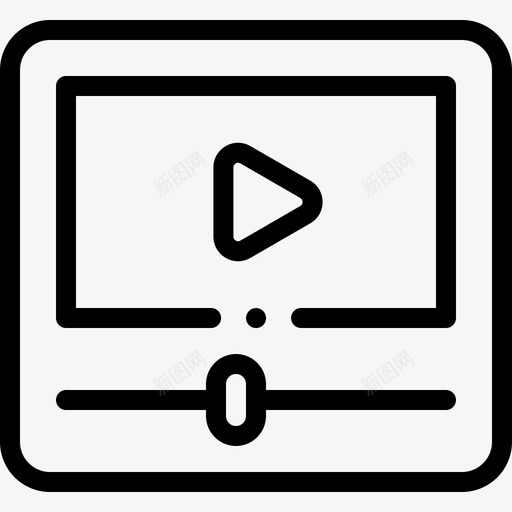 视频媒体和通信1线性图标svg_新图网 https://ixintu.com 媒体 线性 视频 通信